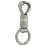 Zilvere twist paniekhaak