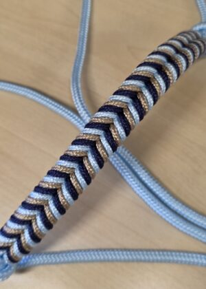 Touwhalster visgraat neusstuk - Dark Baby Blue