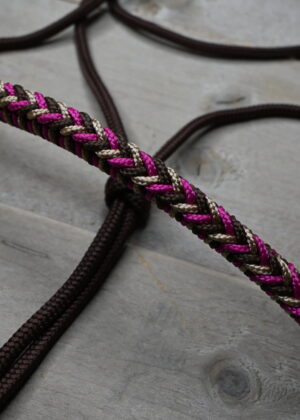 Touwhalster gevlochten neusstuk - Cherry Chocolate