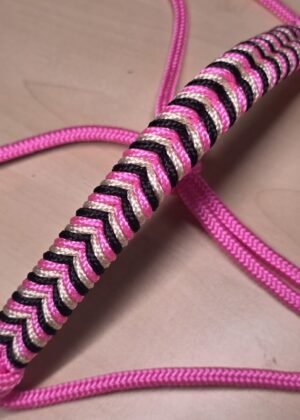 Touwhalster visgraat neusstuk - Shiny Pink
