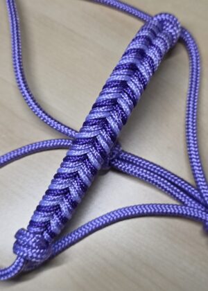 Touwhalster visgraat neusstuk - Purple Hearts