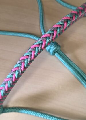 mint roze touwhalster
